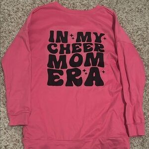 In My Cheer Mom Era Pink V-Neck Top